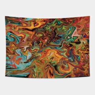 Acrylic Pour Fluid Art Tapestry