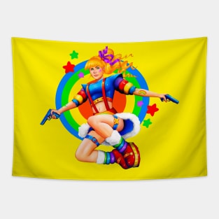 Rainbow Brite tomb raider Tapestry