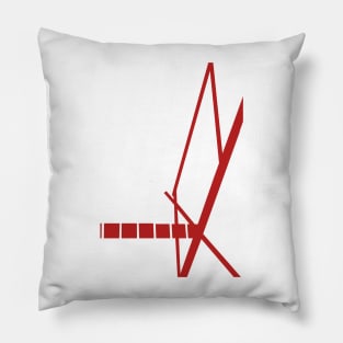 Signal black and red Pillow