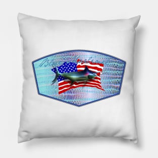 Blue Marlin Camo US Pillow