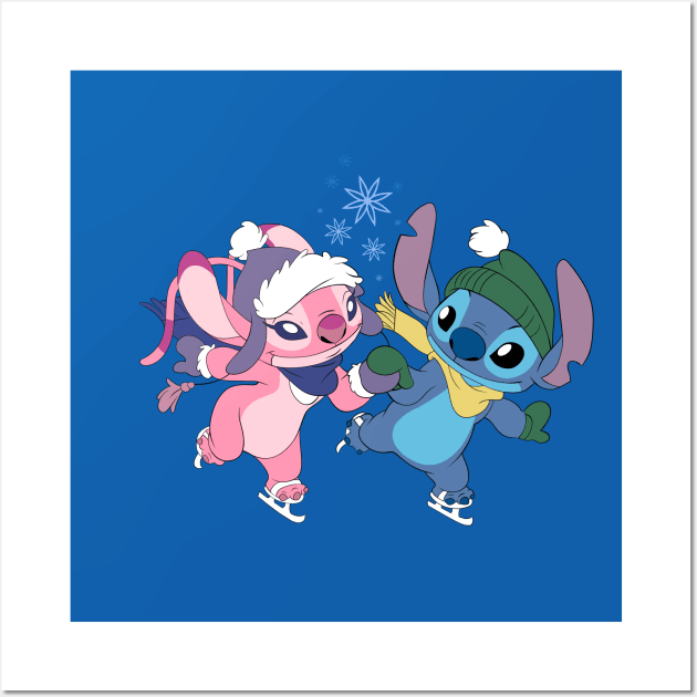 Cute Stitch & Angel - Lilo And Stitch - Posters and Art Prints