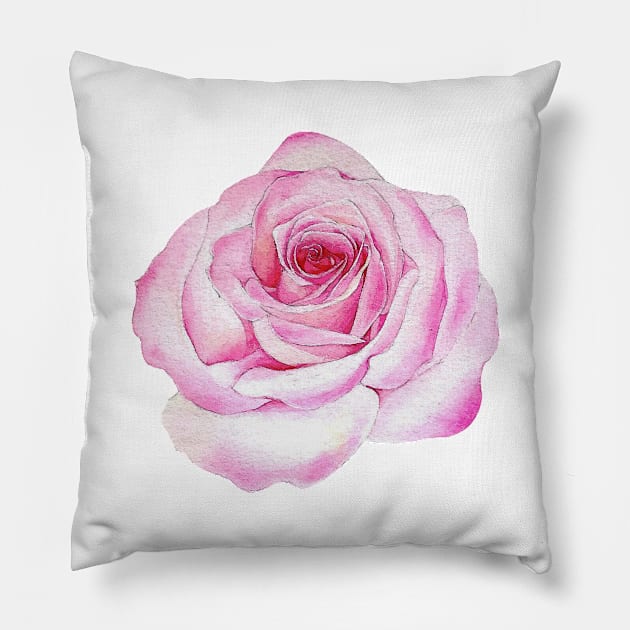 Pink rose Pillow by K-pop design shop