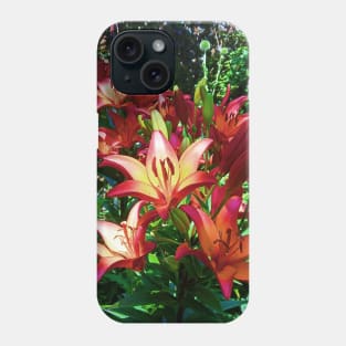 Red Orange Asiatic Lilies Phone Case