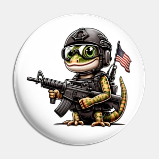 Tactical Gecko Pin