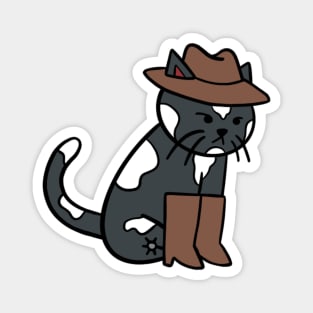 Cowboy Cat Magnet