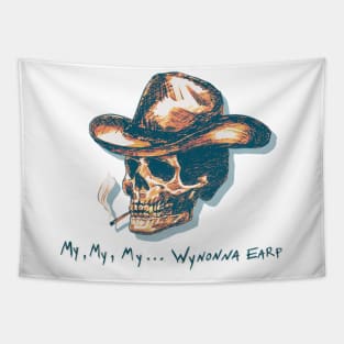 VampDoc Skull - My My My - Orange Tapestry