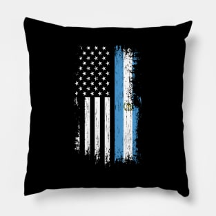 Guatemalan American Flag - Pride Guatemala Pillow