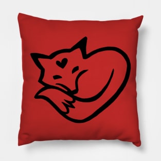 I Love Foxes Pillow