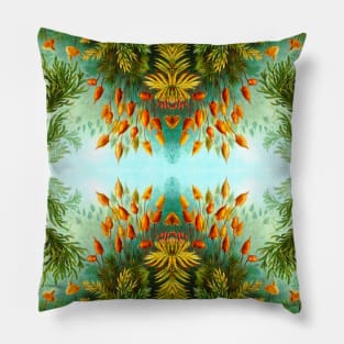 Botanical nature pattern Pillow