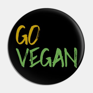 Go Vegan Pin