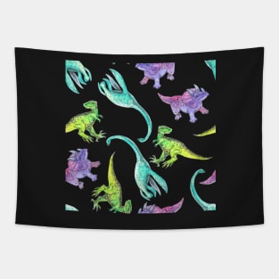 Plesiosaurus, Triceratops, Raptor! Tapestry