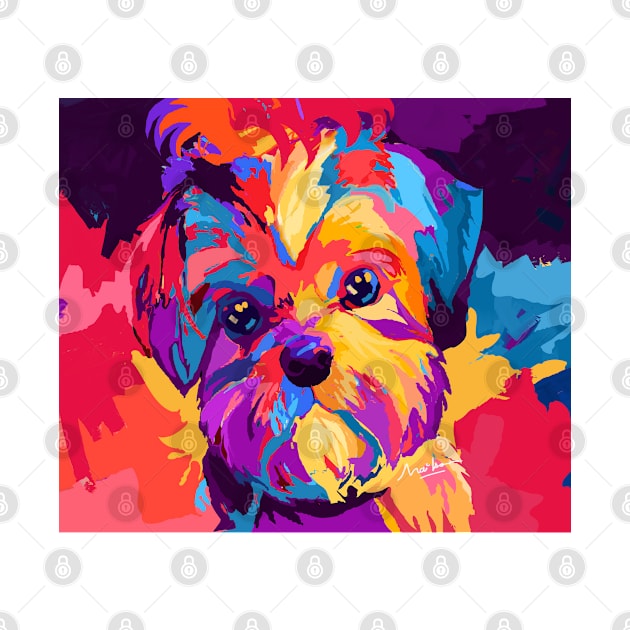 Shih tzu dog by mailsoncello