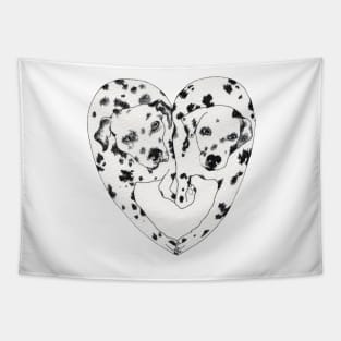 Dalmatian heart Tapestry