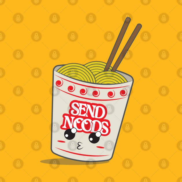 Send Noods - Kawaii Noodles by wookiemike