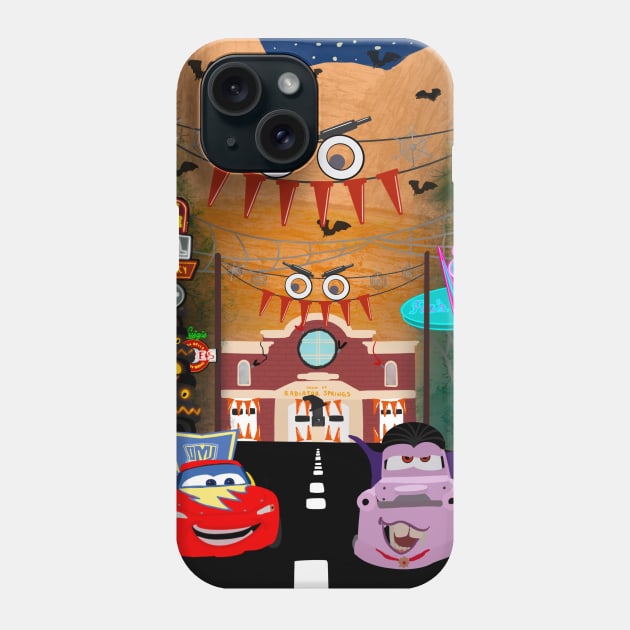 Happy Halloween from Radiator Springs Phone Case by xochiltk