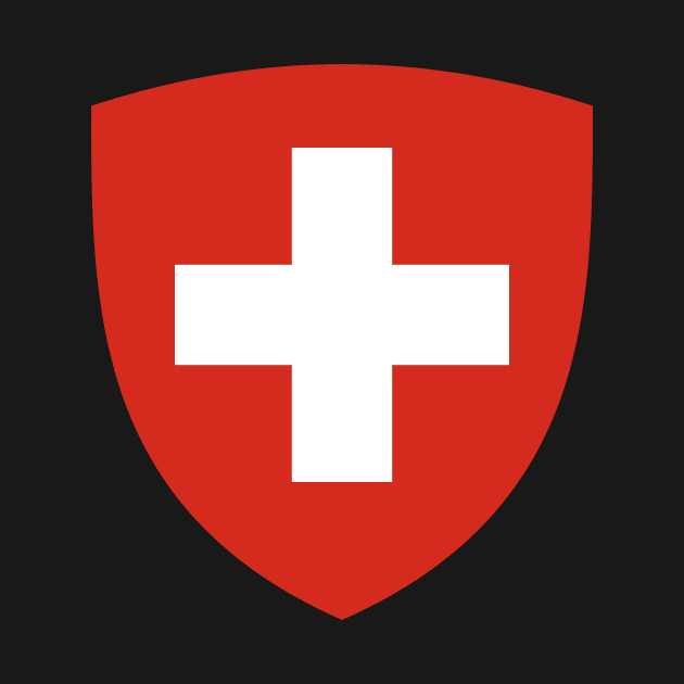 Coat of Arms of Switzerland (Pantone) by Flags of the World