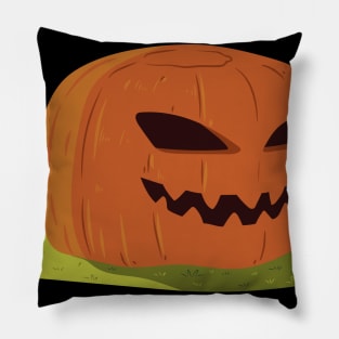 Pumpkin with cool face Pillow