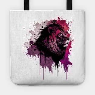 Cosmic Tie Dye Lion Drip Tote