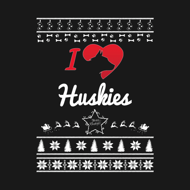 Merry Christmas HUSKIES by bryanwilly