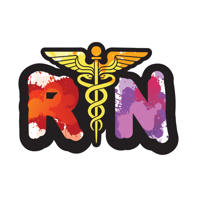 'RN - Registered Nurse' Awesome Nurse Gift by ourwackyhome