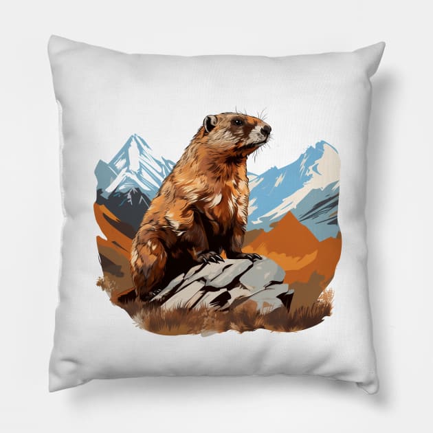 Marmot Pillow by zooleisurelife