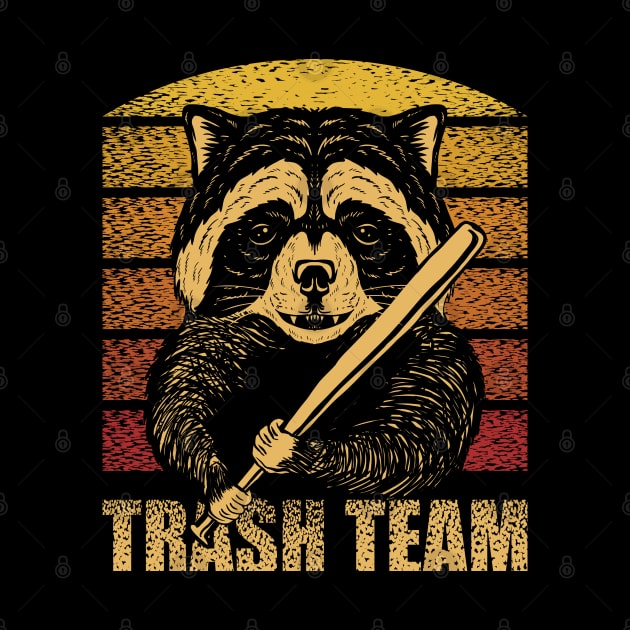 Racoon Trash Team by Mako Design 