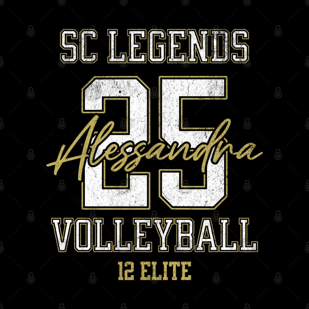 Alessandra #25 SC Legends (12 Elite) - Black by SC Legends Merch