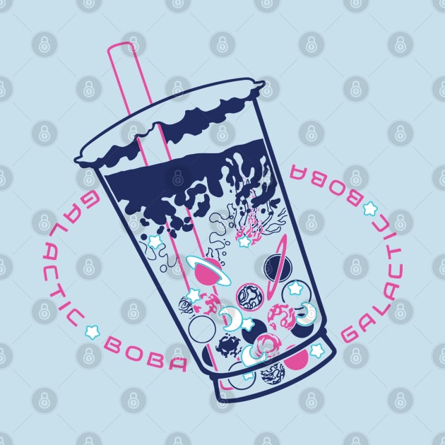 Galactic Boba (version navy pink white) by StudioBliz