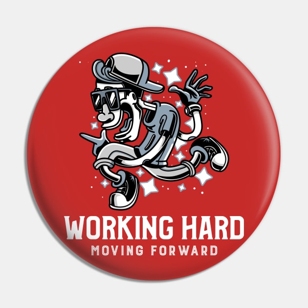 Working Hard Pin by TheWaySonic