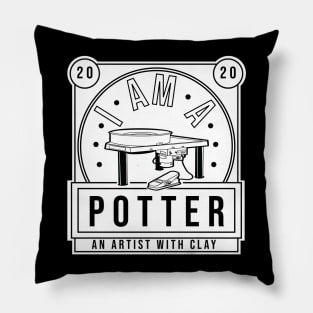 I am a Potter with Wheel Pillow