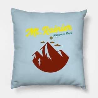 Mt Rainier National Park Washington Pillow
