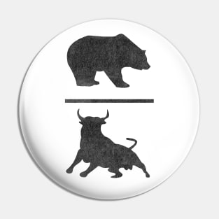 Bear Bull Pin