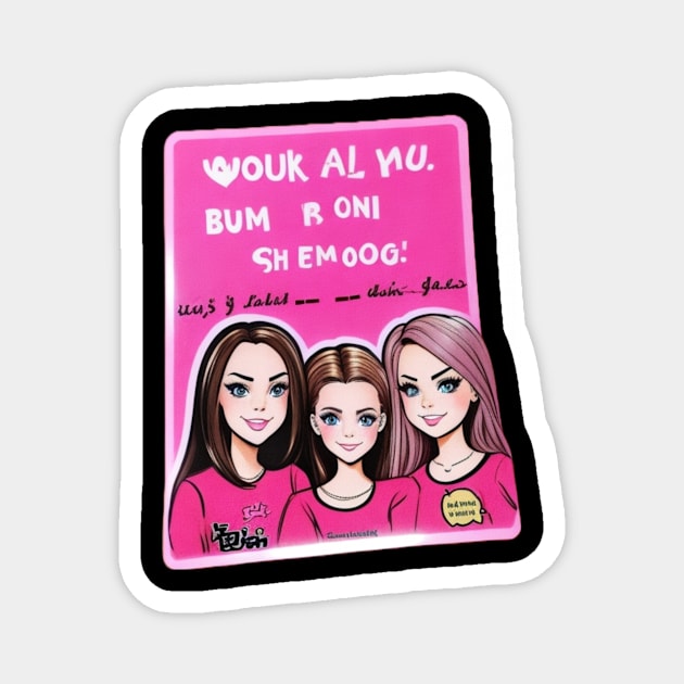 Mean Girls 6 - Burn Book Sticker Magnet by KinneyStickerShirts
