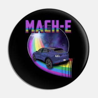 Mach-E Rides the Rainbow Galaxy in Infinite Blue Pin