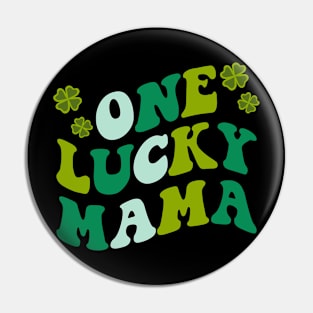 One Lucky Mama Retro Vintage St Patrick's Day Pin