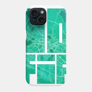 Sofia, Bulgaria City Map Typography - Watercolor Phone Case