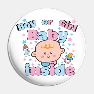 Gender reveal: Baby inside Pin