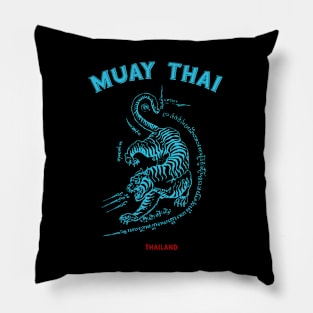 Muay Thai Tiger Sak Yant Tattoo Kickboxing Thailand Pillow