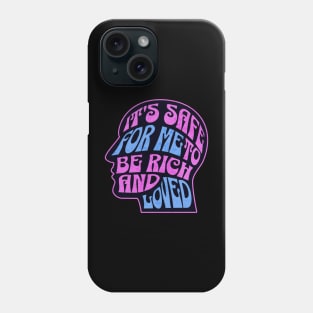 It's Safe For Me...Mantra Retro 70s Style Phone Case