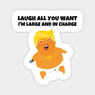 Funny Trump Baby Sticker and Shirt Magnet