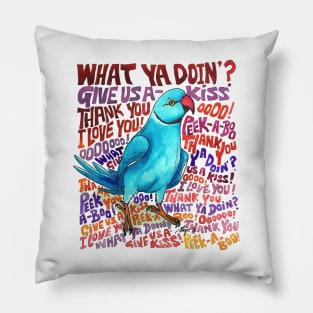 "Chatty Ringneck" Pillow