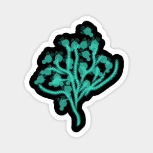 Fantasy flower neon Magnet