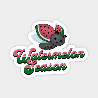 Watermelon Season Ladybug Magnet