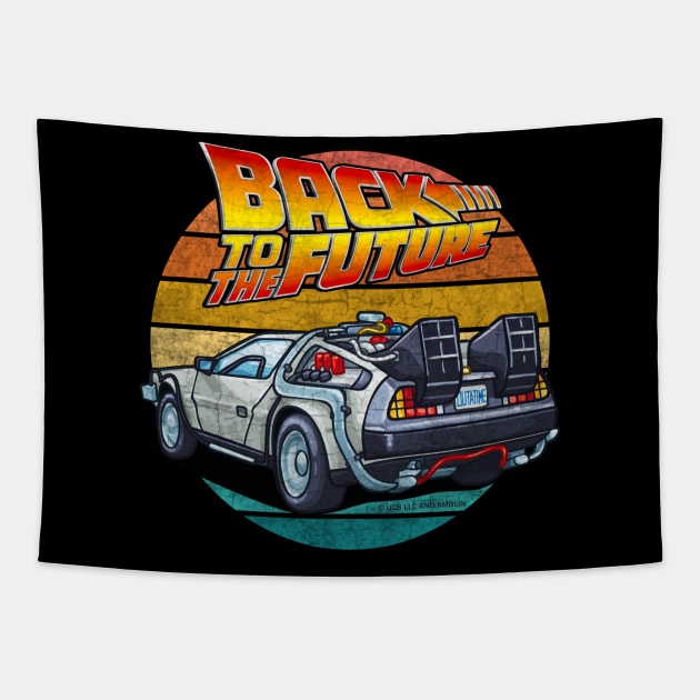 Back to the Future - DMC DeLorean Tapestry by valentinahramov