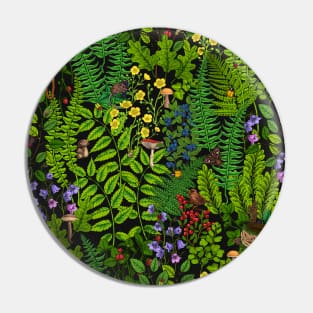 Forest fauna and flora Pin