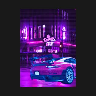 Car City Neon Synthwave T-Shirt