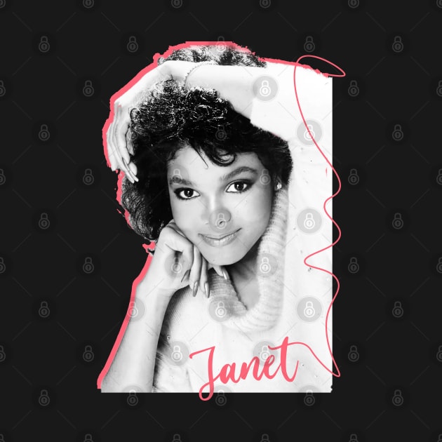 Janet / 80s Aesthetic Original Fan Design by Trendsdk