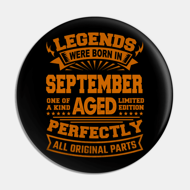 Legends Were Born in September Pin by BambooBox