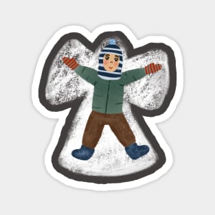 Snow angel Magnet