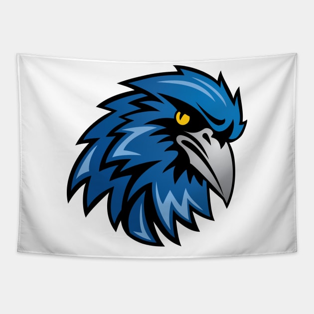 Blue Bird Mascot Tapestry by SWON Design